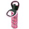 Wrapables Insulated Neoprene Wine Tote, One Bottle / Pink Roses